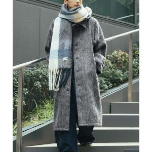 ステンカラーコート コート 「UNISEX」LAND MUSEUM／ステンカラーシャギーコート メンズ レディース