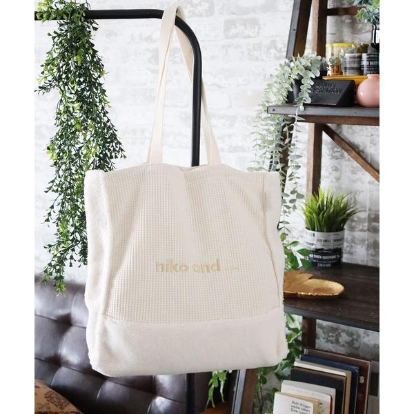 トートバッグ ボアニットトート「ニコロゴトート」 レディース メンズ