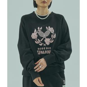 トレーナー スウェット (SPALDING x ROSE BUD)ATHLETIC CLUB L/S SWEAT レディース