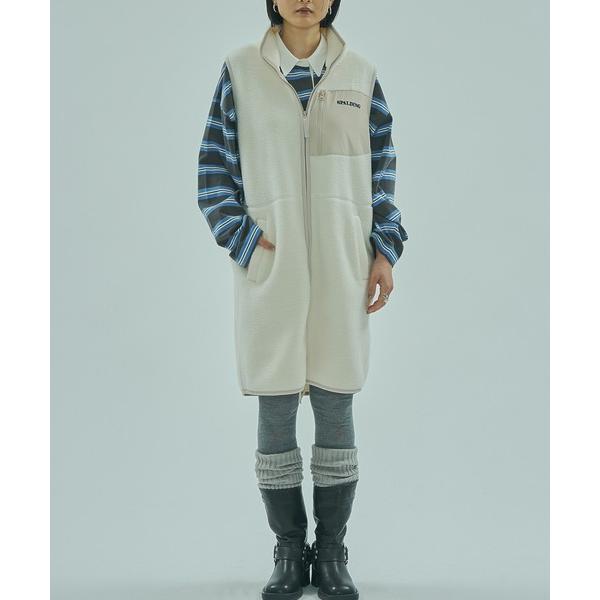 ベスト ジレ (SPALDING x ROSE BUD)FLEECE VEST レディース