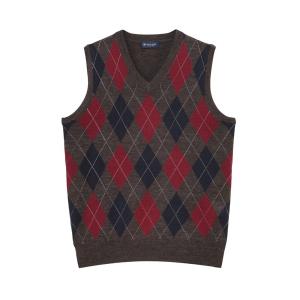 ベスト ジレ アーガイル ベスト メンズ
