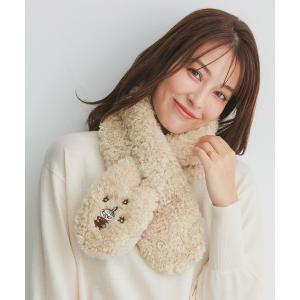 ネックウォーマー スヌード MOOMIN ムーミン エコファー リトルミイ ボア リバーシブル ティペット レディース