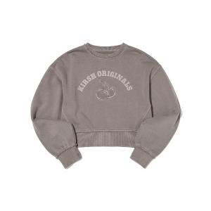 トレーナー スウェット KIRSH Pigment-Dyed Cropped Sweatshirt　ピグメント ダイアーチ チェリー クロップ スウェ