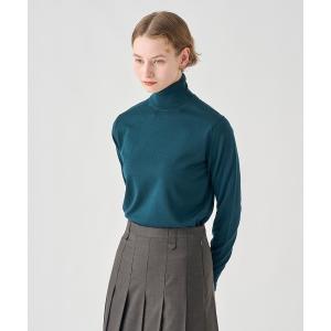 ニット セーター タートルネック長袖ニットプルオーバー レディース