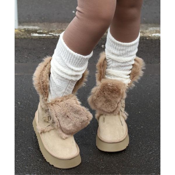 レッグウォーマー リブニットレッグウォーマー レディース