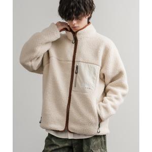 ブルゾン アウター FIRST DOWN ファーストダウン BOA FLEECE JKT ロゴ刺繍タンブリングボアフリースジャケット F942021