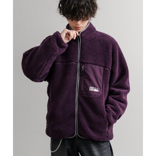 ブルゾン アウター FIRST DOWN ファーストダウン BOA FLEECE JKT ロゴ刺繍タ...