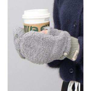 手袋 シープボア フラップ ミトングローブ 手袋 メンズ レディース