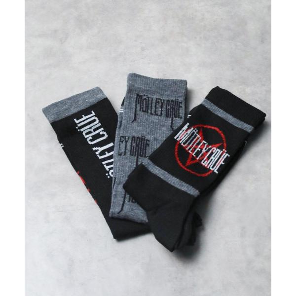 靴下 「Perri's Socks（ぺリーズソックス)」Motley Crue 3Pソックス メンズ...