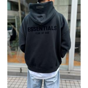 パーカー 「FOG ESSENTIALS」エッセンシャルズ FLOCKING PRINTED HOODIE プルオーバーパーカー メンズ レディース