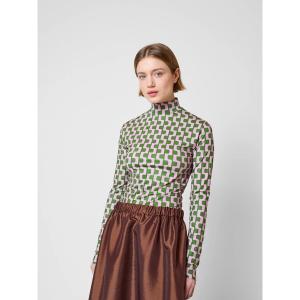 tシャツ Purple print t-shirt レディース