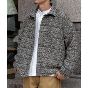 ブルゾン アウター ジャガードシャツブルゾン メンズ