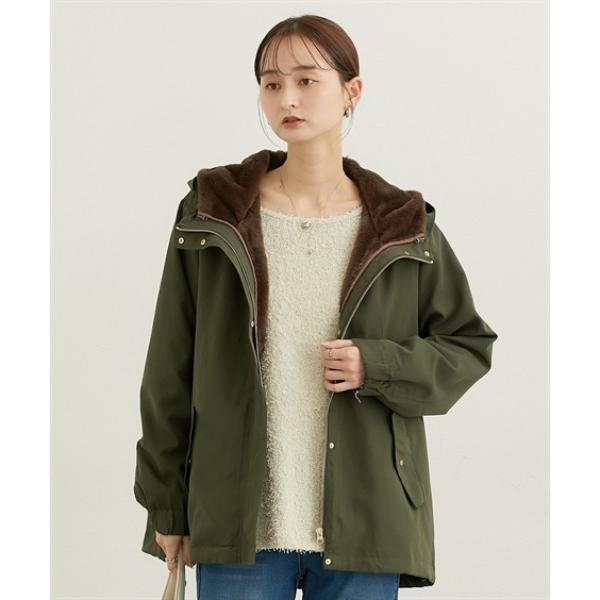 コート アウター ３ＷＡＹフェイクファージャケット（ファーベスト付） レディース