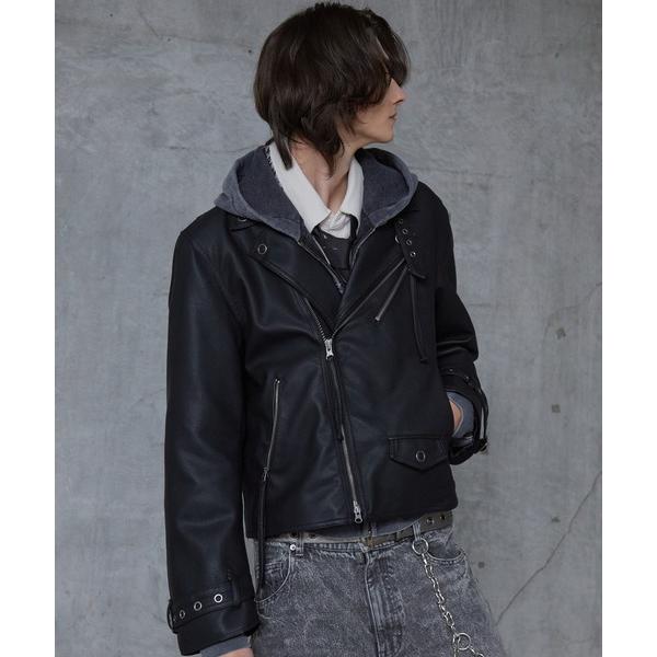 革ジャン ライダース 「Spielio」 Vintage-like riders jacket / ...