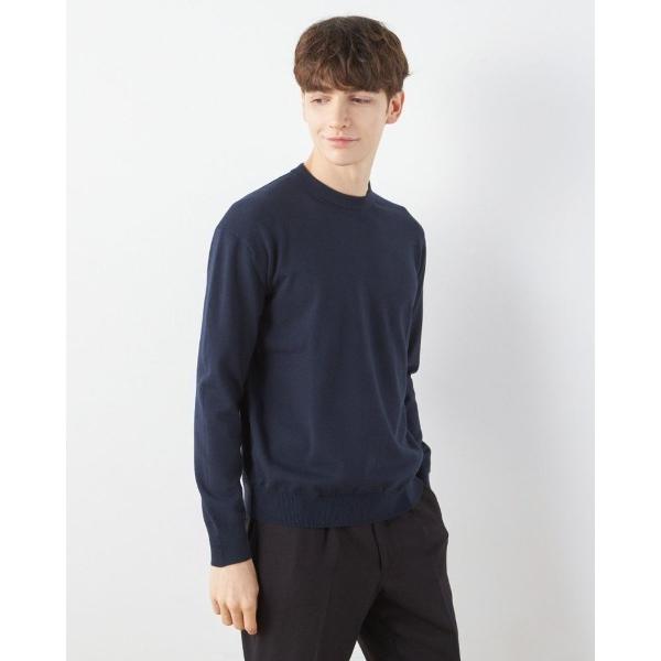 セーター ニット 「おうちで洗える」「RBC」BIZ KNIT クルーネック メンズ