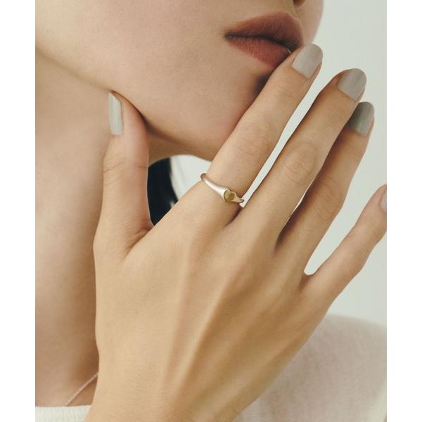 指輪 リング SILVER925 18KGP タイニーハートリング レディース メンズ