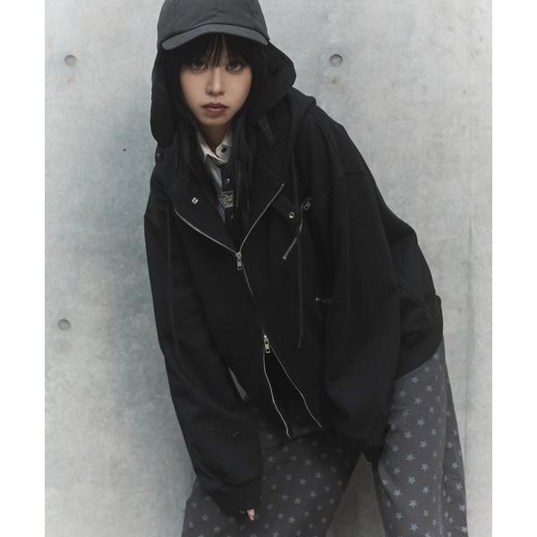 パーカー パンクマルチZIPパーカー レディース メンズ
