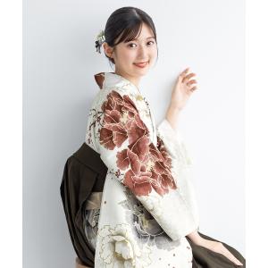 着物 「floro by SOUBIEN」レディース袴4点セット（着物・襦袢・下帯・袴） レディース