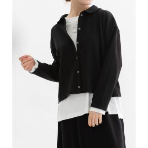 カーディガン Rondeアクリルウールポンチカットソー レディース