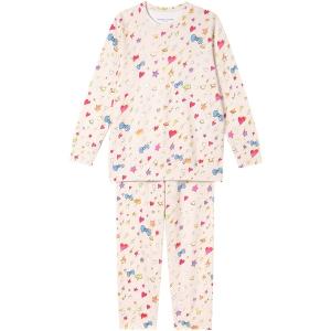 パジャマ ルームウェア 綿100%(本体)　あったか　パジャマ　長袖　長ズボン レディース