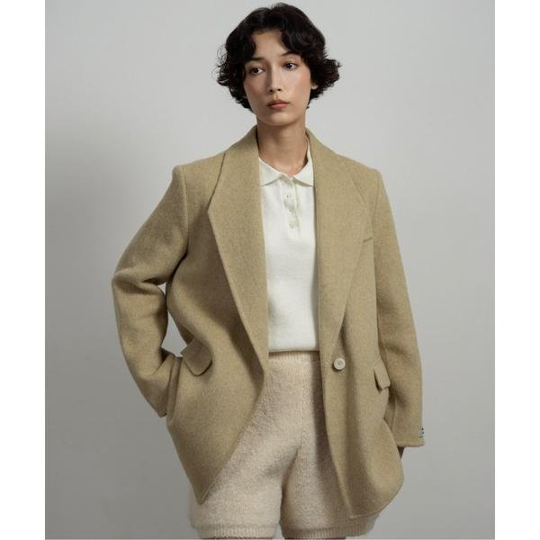 コート アウター handmade trapezoid collar jacket coat / ハ...