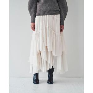 「CASA FLINE」 フリルスカート FREE ホワイト レディース