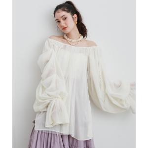 「LA BELLE ETUDE」 「belle vintage」長袖ブラウス FREE ホワイト レディース