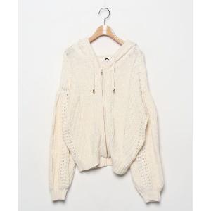 「SUPREME.LA.LA.」 ニットカーディガン MEDIUM ホワイト レディース