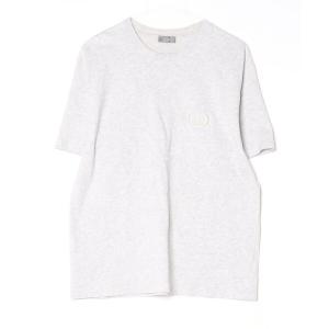 「Dior homme」 刺繍半袖Tシャツ M グレー メンズ