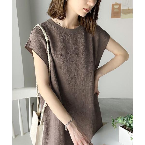 「Java」 半袖ワンピース MEDIUM ブラウン レディース