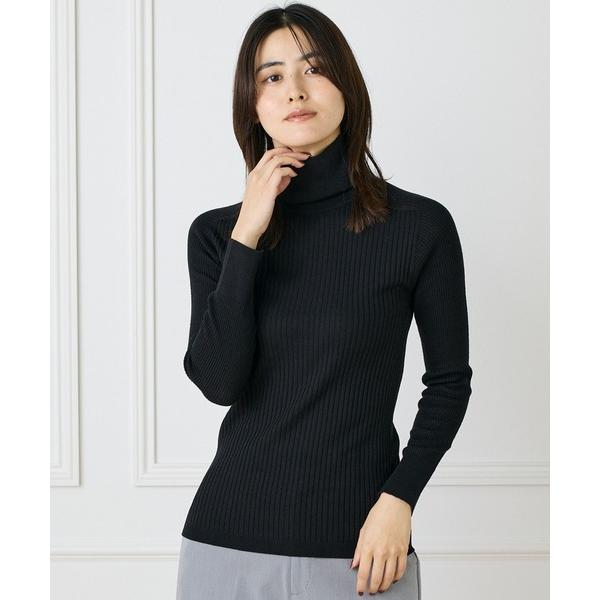 ニット セーター ホールガーメント リブタートルニット「Cuoo」 レディース