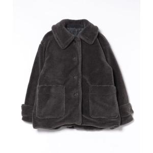 ステンカラーコート コート ボアステンカラーミドルコート レディース