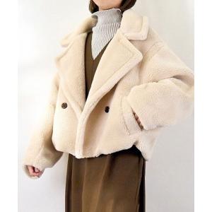 ブルゾン アウター ボアショートジャケット レディース