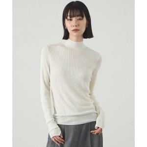 ニット セーター 「着回し抜群/イージーケア」ハイネックリブニット レディース