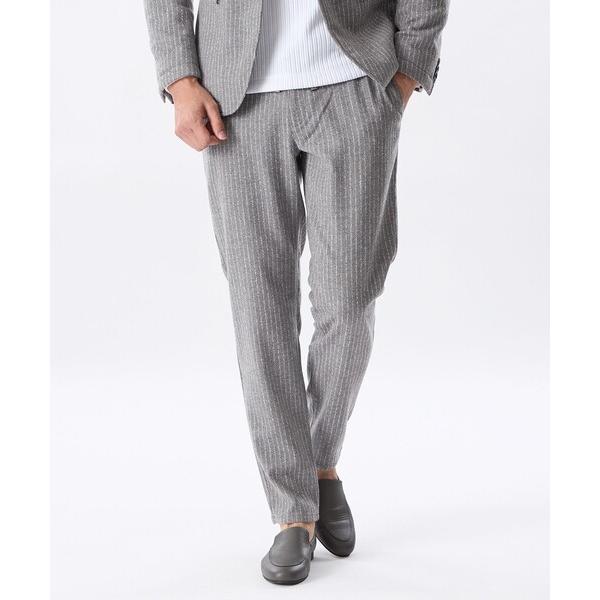 パンツ 「セットアップ対応」ストライプウールパンツ メンズ