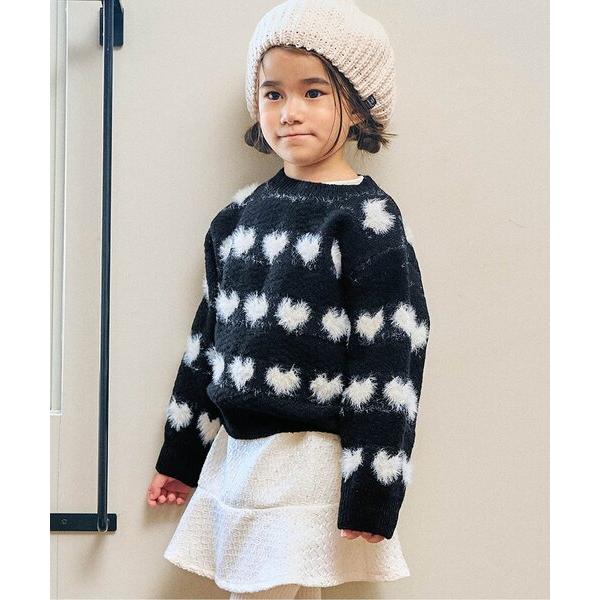 ニット セーター 「ジュニア対応」シャギーモチーフセーター キッズ 子供服 男の子 女の子