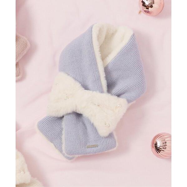 マフラー リボンファーマフラー キッズ 子供 女の子