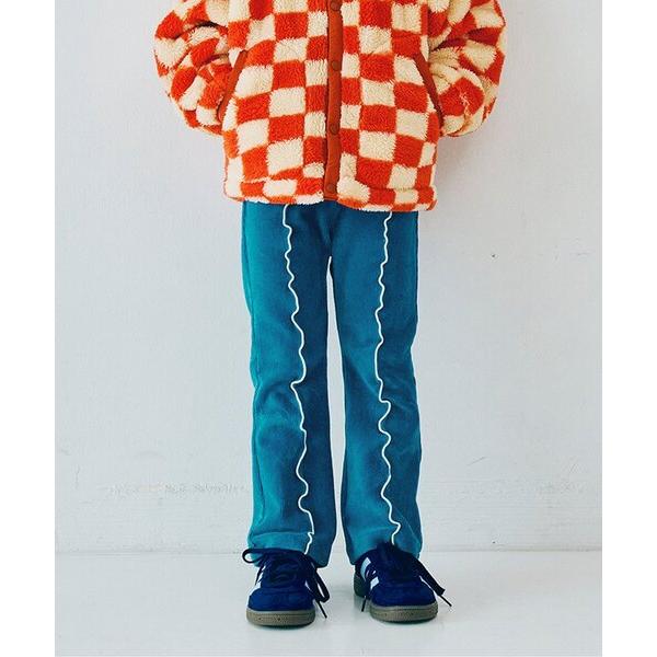 パンツ 「ジュニア対応」配色メロウストレッチニットコールパンツ キッズ 子供服 男の子 女の子