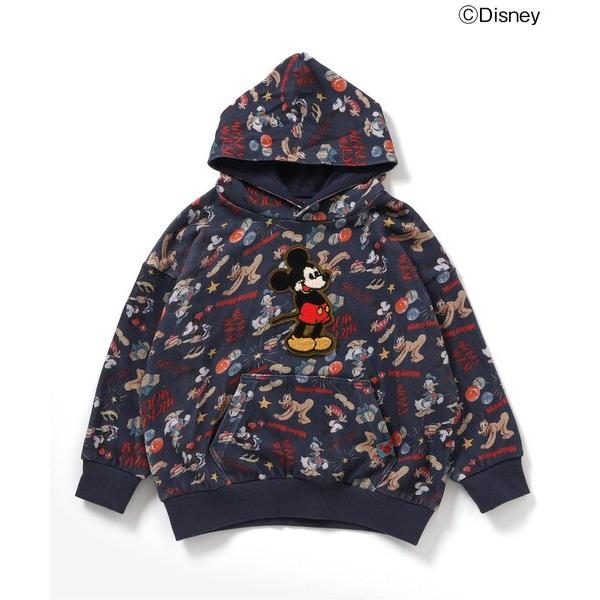 パーカー ディズニーキャラクター/総柄フーディ キッズ 子供服 男の子 女の子