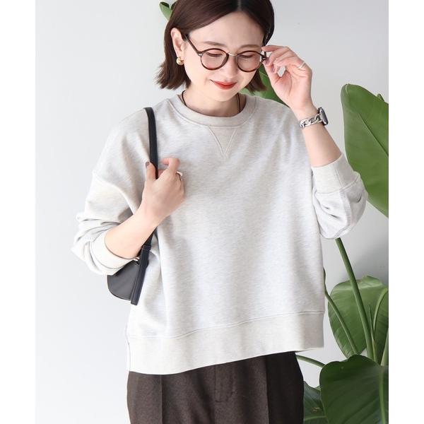 トレーナー スウェット 配色ライン裏毛プルオーバー レディース