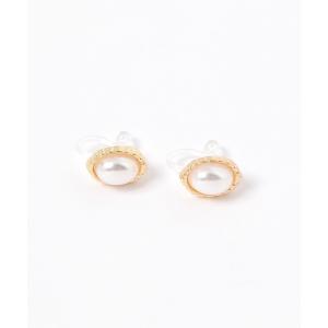 イヤリング オーバルパールノンホールピアス / ...の商品画像