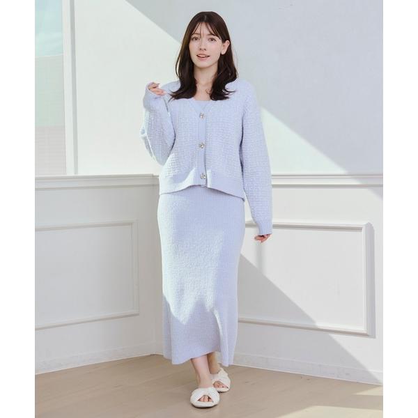ルームウェア 部屋着 「SET ITEM」tweed like cardigan cup in on...