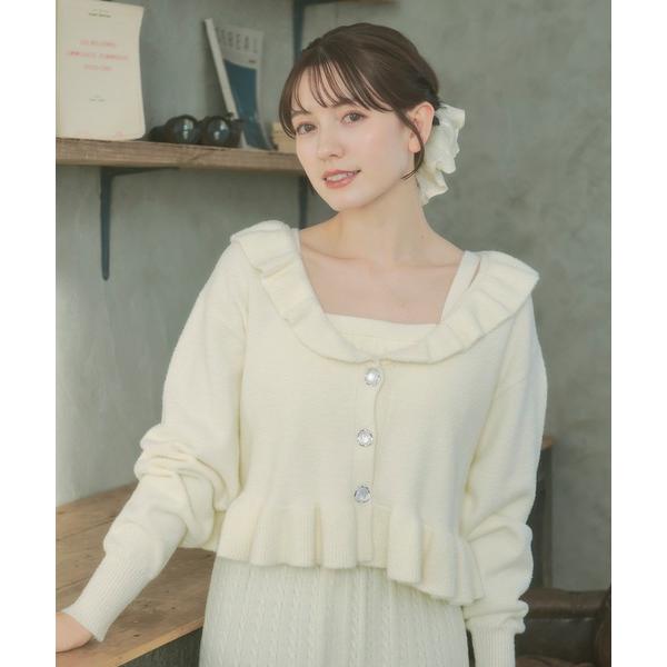 パジャマ ルームウェア 「SET ITEM」cup in camisole knit set up ...