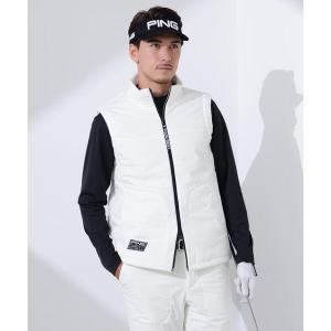 ベスト ジレ 「PING APPAREL」ピンソニックハイブリットベスト 「GOLD」 (MENS) メンズ