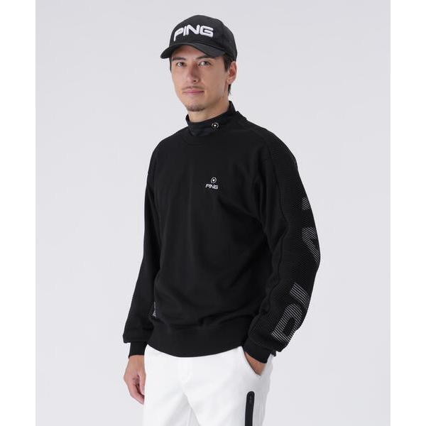 セーター ニット 「PING APPAREL」リップルロゴクルーネックニットプルオーバー 「GOLD...