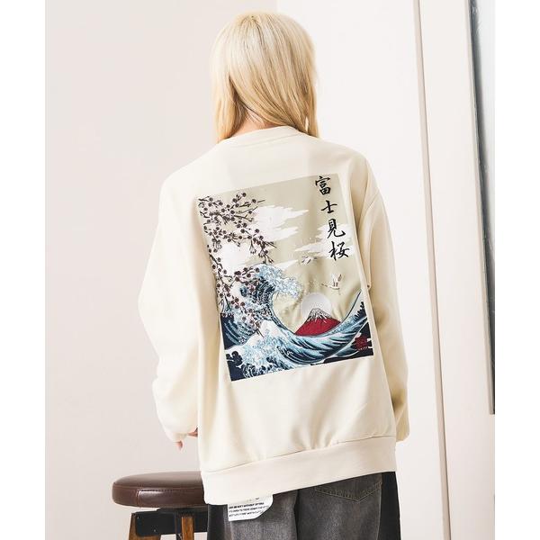 トレーナー スウェット 「BRUDDA SHARK/ブラダシャーク」バックプリント 和柄刺繍 スウェ...