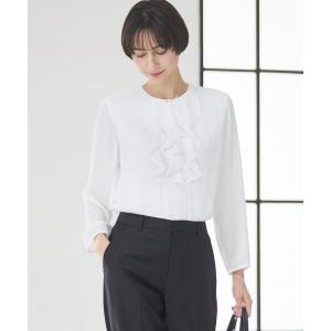 ブラウス シャツ ジョーゼットフリル レディース : ZOZOTOWN Yahoo!店
