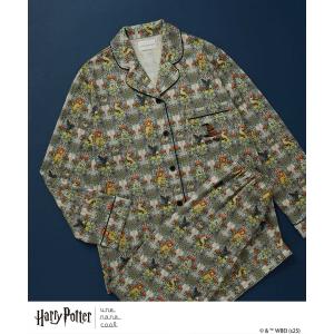 パジャマ ルームウェア 「ハリー・ポッターコラボ」 Harry Potter × une nana cool 「綿100%」開襟パジャマ レディース
