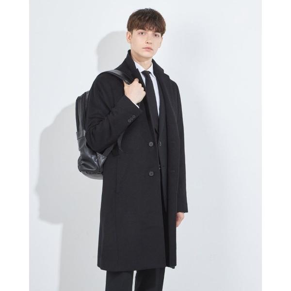 チェスターコート コート 「BLACK LINE」チェスターコート メンズ