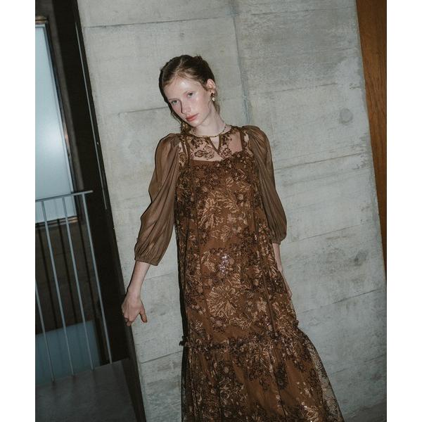 ドレス Detachable sleeve dress